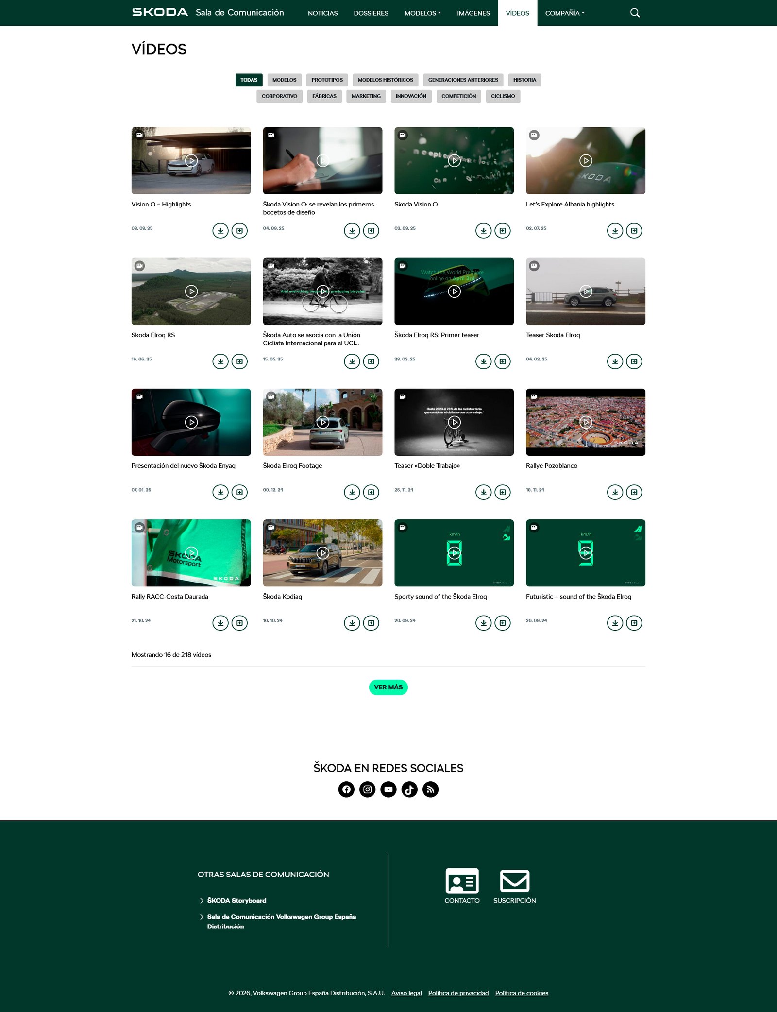 Škoda - Sala de Comunicación