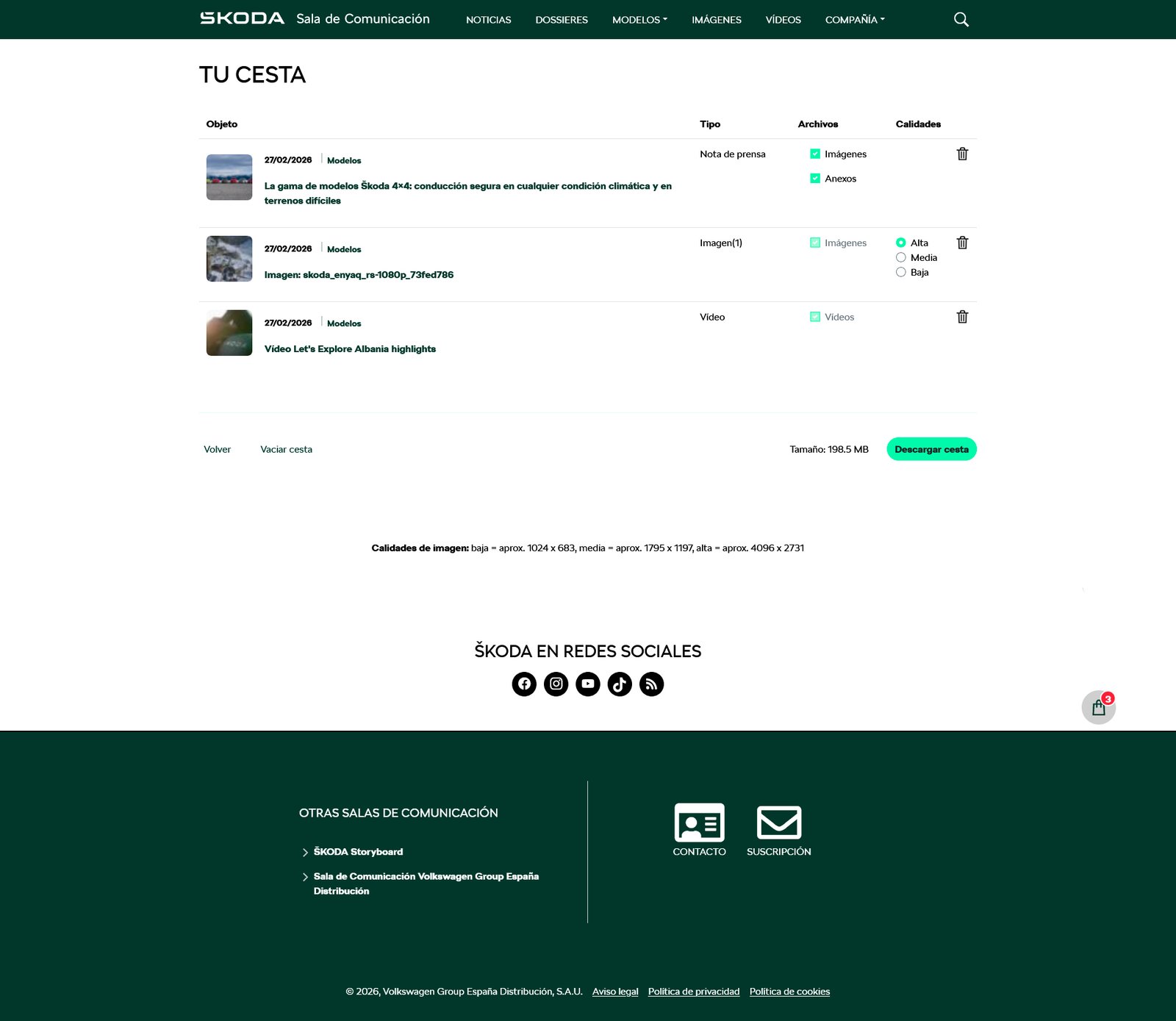 Škoda - Sala de Comunicación