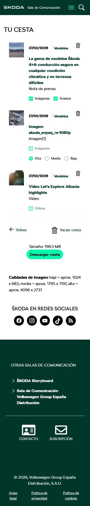 Škoda - Sala de Comunicación